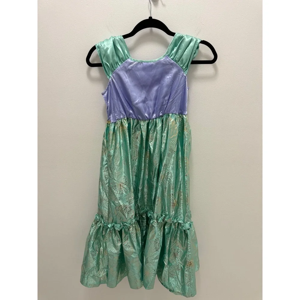 Disney Ariel The Little Mermaid Deluxe Nightgown Dress Girls Size 7/8